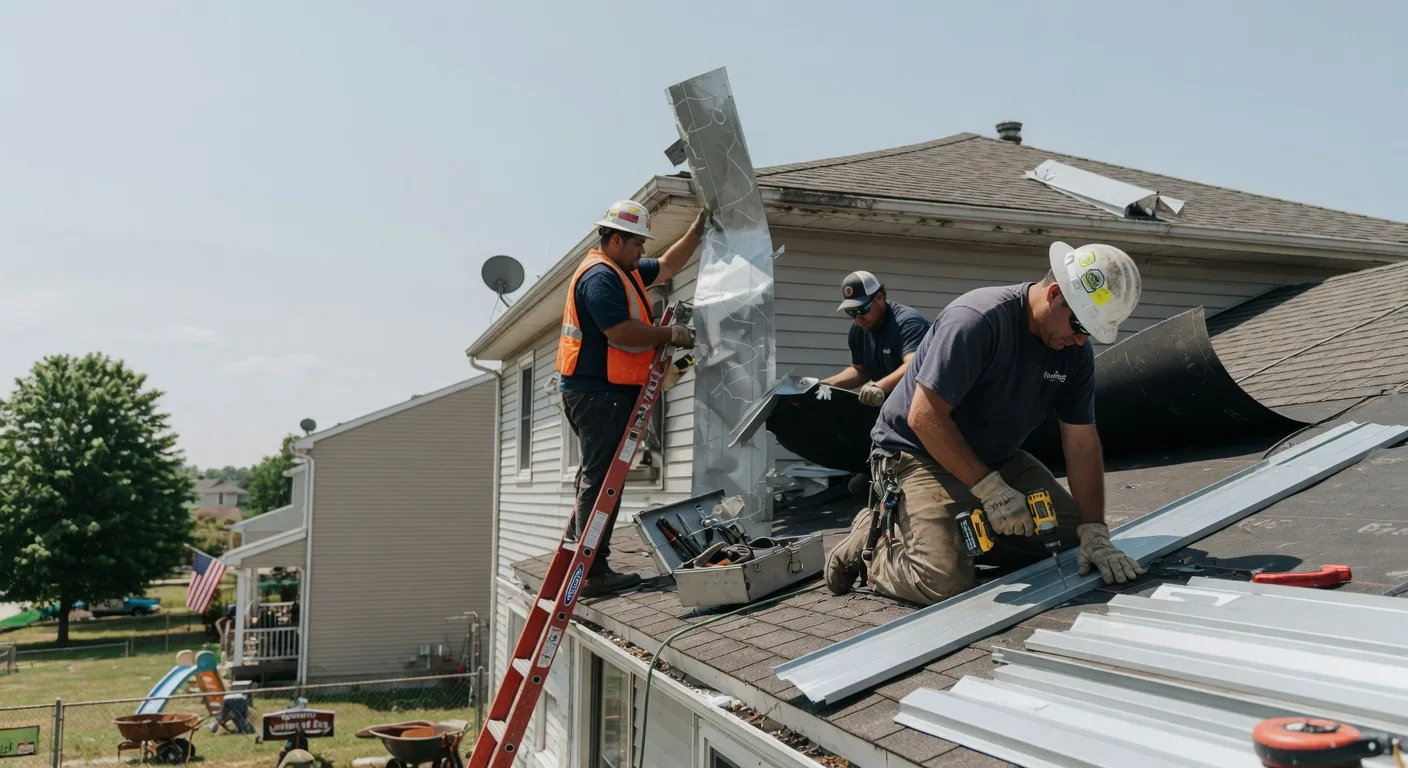 Storm Damage Metal Roof Repair in Nogal, NM